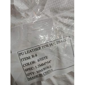 1.2mm Dot grain waterproof PU soccer Leather with Dots Pattern for Football Balls