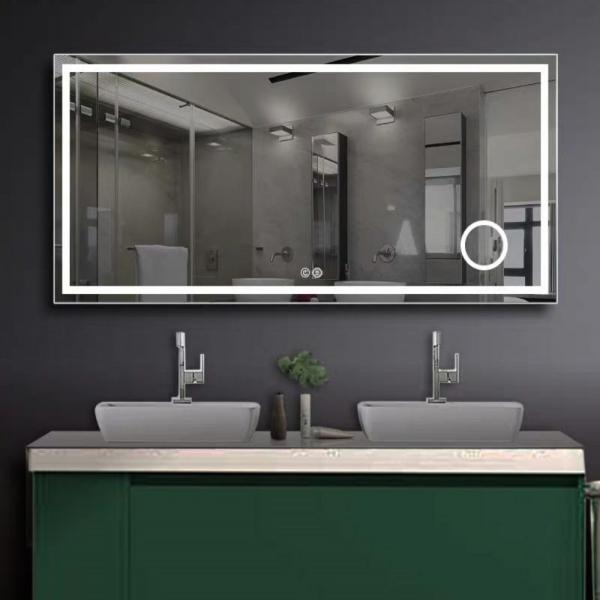 Modern Led Defogger Wall Bath Bathroom Illuminated Decor Small Mirror For Illumination