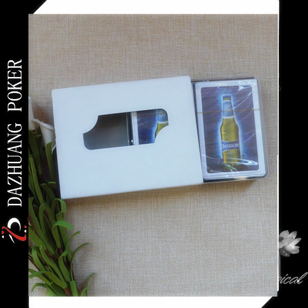 BARBICAN MALT BEVERAGE DOUBLE DECK ADVERTISING PLASTIC POKER CARDS FOR ARABIA MARKET