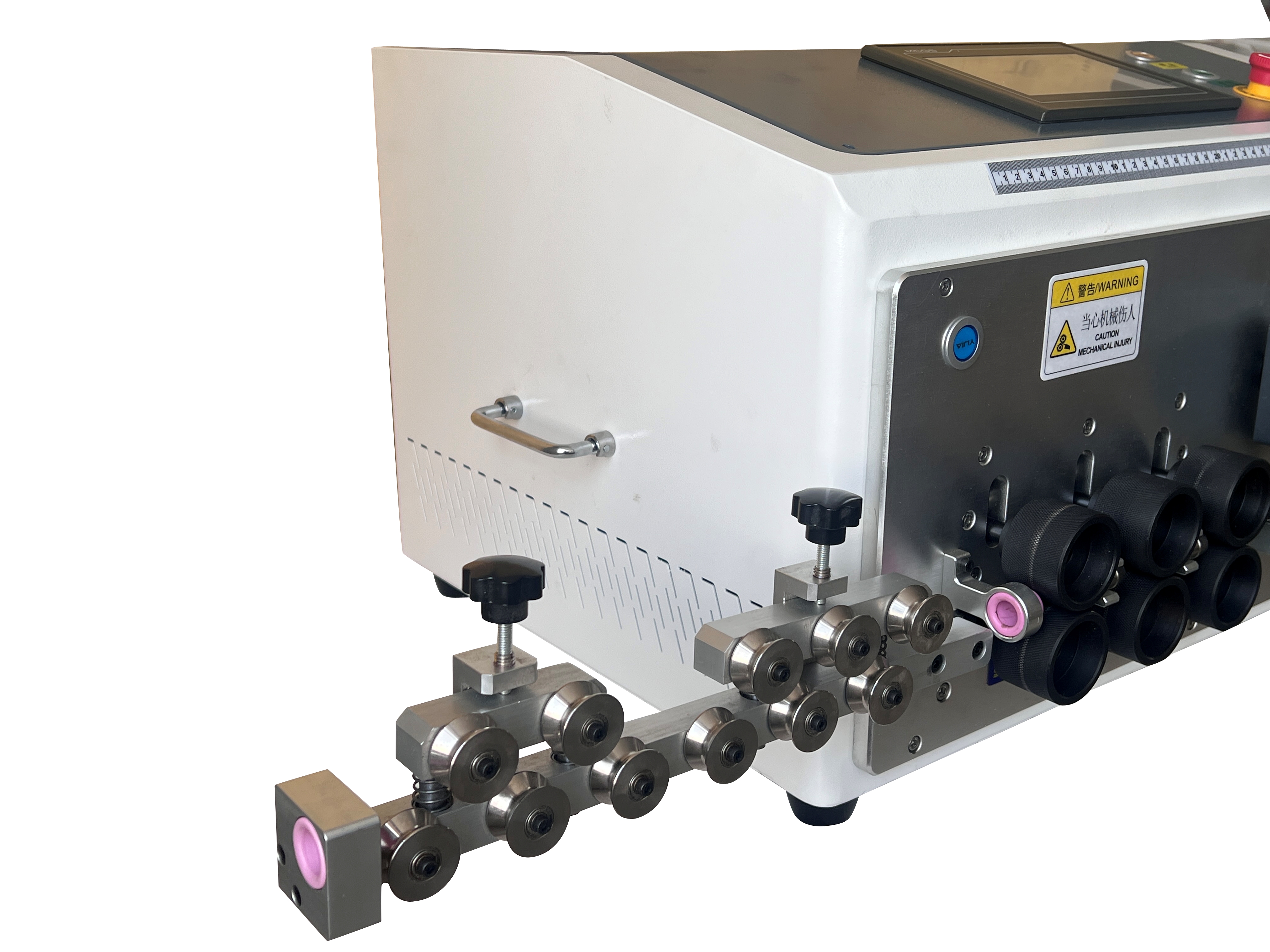 Multi-function 800W Cable Strip Bend Machine Cable Max 35mm² Fully Automatic Wire Stripping 6 Wheels Driving Factory Direct