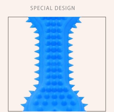 All-Season Pet Durable Nature Rubber Puppy Interactive Molar Bone Shape Toothbrush Stick Teeth Clean TPR Treat Training Dog Bit Chew Toy