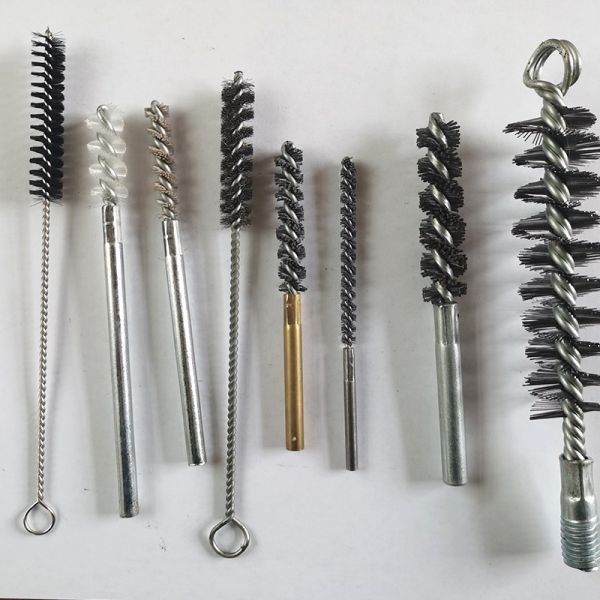 Pipe Brush Small Diameter 3-50mm Stainless Steel Wire Brush Pipe Steel Wire Copper Wire Brush Polishing and Polishing to Remove Burrs