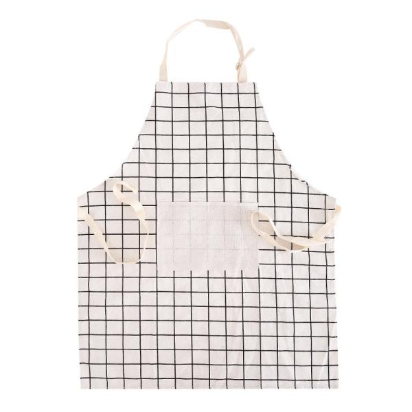 Unisex Adjustable Bib Aprons with Water and Oil Resistance Hand Drawn Printing Methods