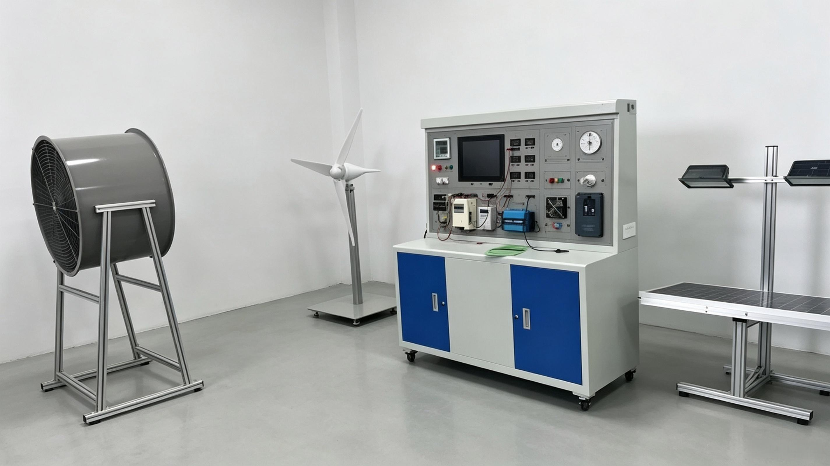 Wind‑Solar Hybrid Power Generation Training Workbench Renewable Energy Trainer For Vocational College New Energy Experiment Teaching