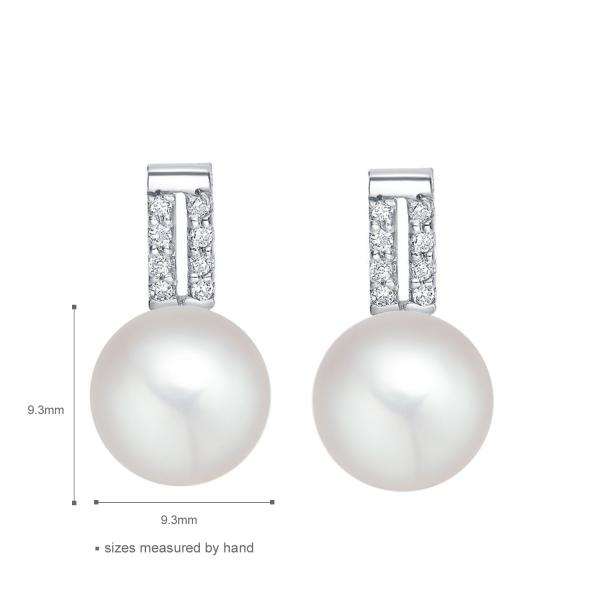 15.8mm 1.38 Gram Pearl Shaped Diamond Ring ODM Fiancée Sterling Silver Ring