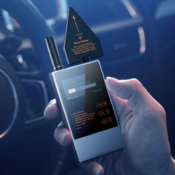 Wireless Audio Bug GPS Camera Detector Finder with Battery-Powered Anti RF Detection