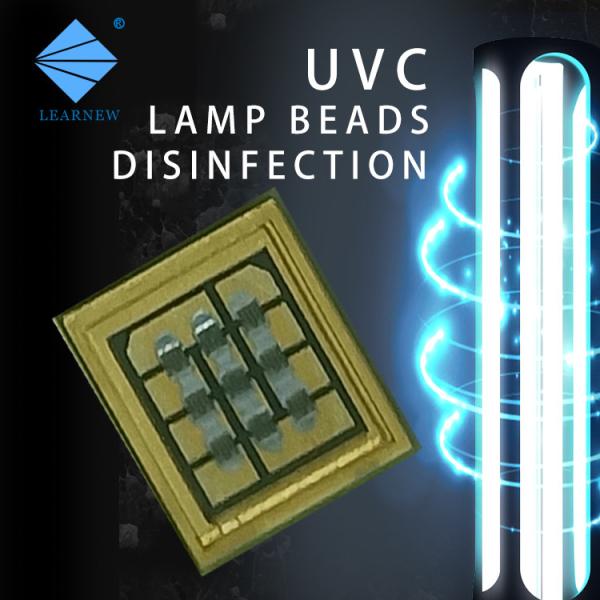 microplaqueta UVC 1-3mW 100mA do diodo emissor de luz de 7-10w 222nm 220-235nm para a simbiose homem-máquina