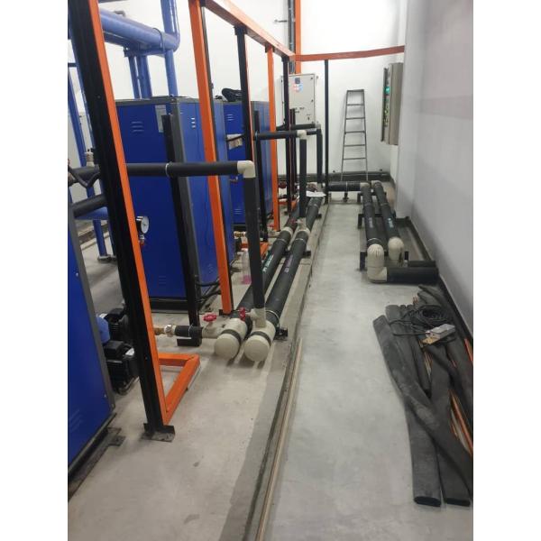 3 units  45 kW water to water heat pumps