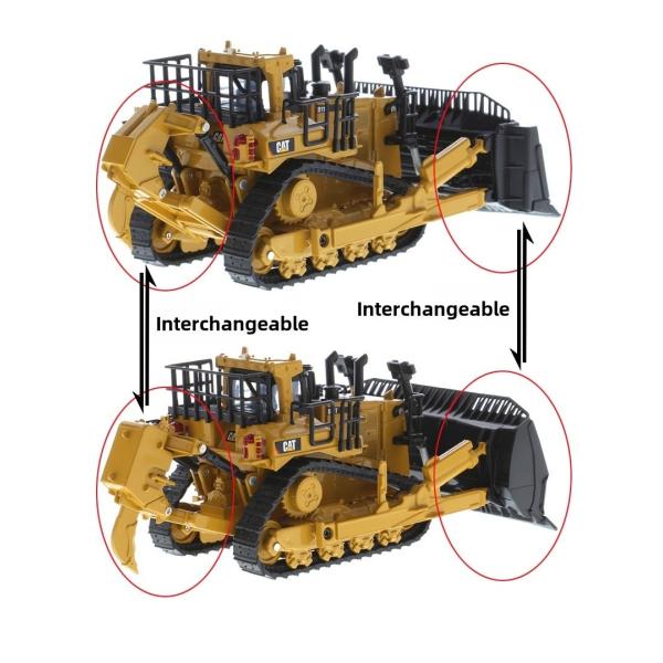Diecast Masters D11 Bulldozer Engineering Truck Alloy Model 85637 with Accessories 1:64 Scale