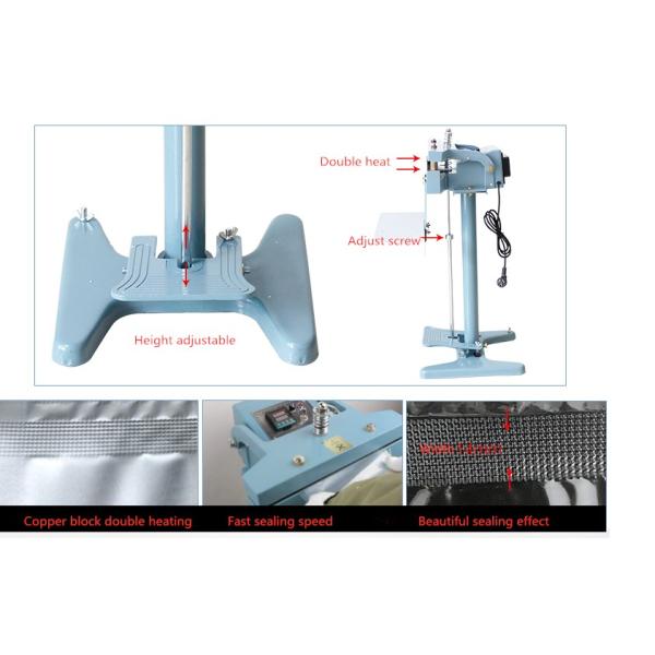 Алюминиевый каркас Однослойный нагреватель Foot Stamping Impulse Sealer PSF-350/450/650