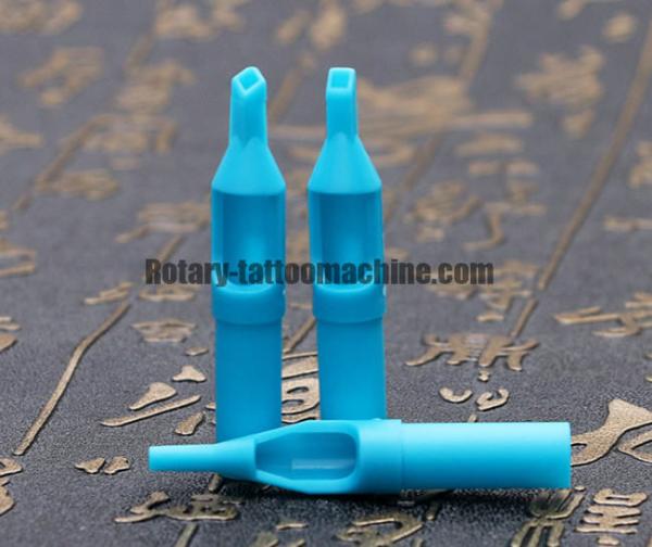 Blue Color Tattoo Plastic Tips , Round Tip Needles For Beginners CE Approval