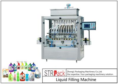 O agente de limpeza automático Liquid Filling Machine de 12 bocais pelo tempo 30ml-5L baseou a máquina de enchimento automática