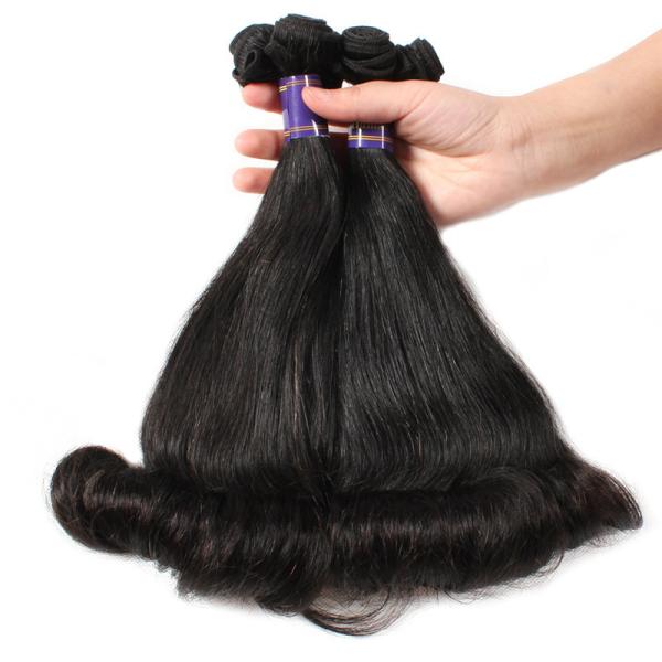 No shedding no tangle Natural Color 100% Indian Human Hair Bulk Extension