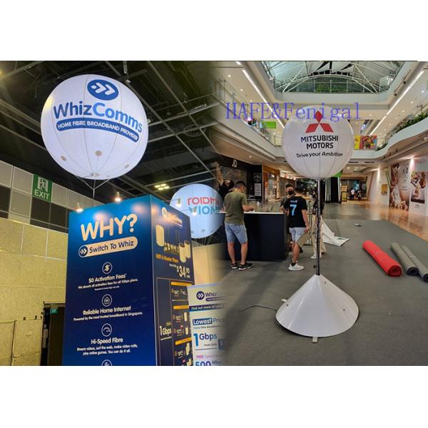 Inflatable 1m Moon Balloon Light With 800W LED Tripod Ball Event Advertising