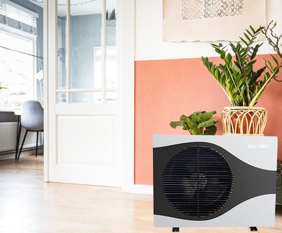 Domestic Electric Water Heating And Cooling Heat Pump High COP4.68 12kw