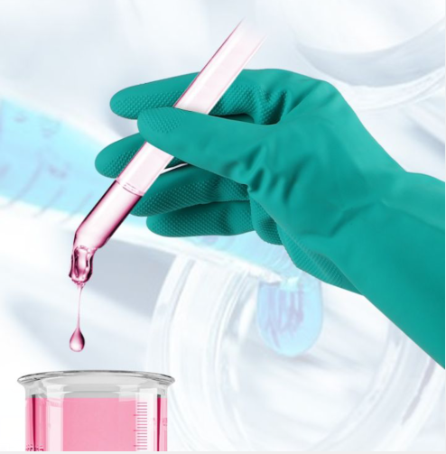 15 Mil Green Nitrile Glove L XL Flocked Lining Industrial Nitrile Glove