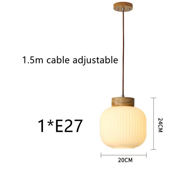 Japanese Retro Bedroom Lamp Chinese Wooden Pendant Light(WH-AP-600)