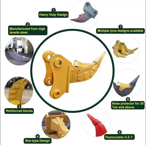 1-80T Excavator Rock Ripper For Powerful Demolition Of Rocks