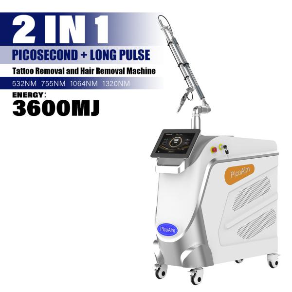 Máquina de remoção de tatuagem Pico 532nm 755nm Equipamento de beleza a laser de picossegundos 1064nm