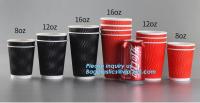 la double coutume de cup_ de café de papier peint a imprimé la tasse de papier de café jetable avec des couvercles, PA de papier jetable de coutume de tasse de café