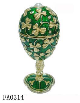 Faberge Egg Decorative Box Pewter Faberge Egg Decorative Box