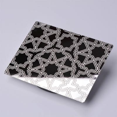 8K Mirror Glossy Etched Stainless Steel Sheet 316L 304 Cold Rolled 4 X 8FT