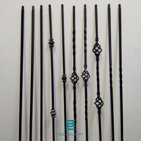 Double Basket Powder Coated Steel Posts Metal Garden Posts 12 X 12 X 1.0mm Square Base
