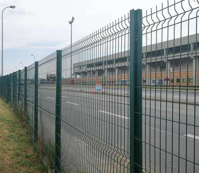 Reinforced Steel 3D Security Fence Panel Clear View Powder Coated