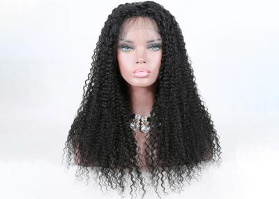 20 Inch Kinky Curly Human Hair Full Lace Wigs Full Swiss Lace With Stretch From Ear To Ear