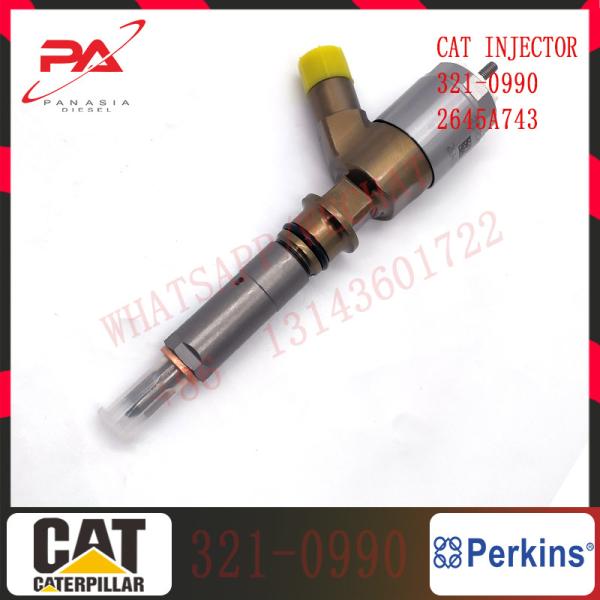 inyector común 3210990 del carril 2645A743 del inyector de combustible del montaje del motor diesel 321-0990 para el motor C6.6 de C-A-Terpillar