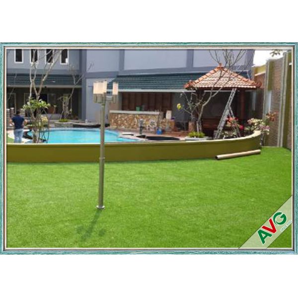 Unique Decoration Landscape Artificial Grass Monofil PE + Curly PPE Material