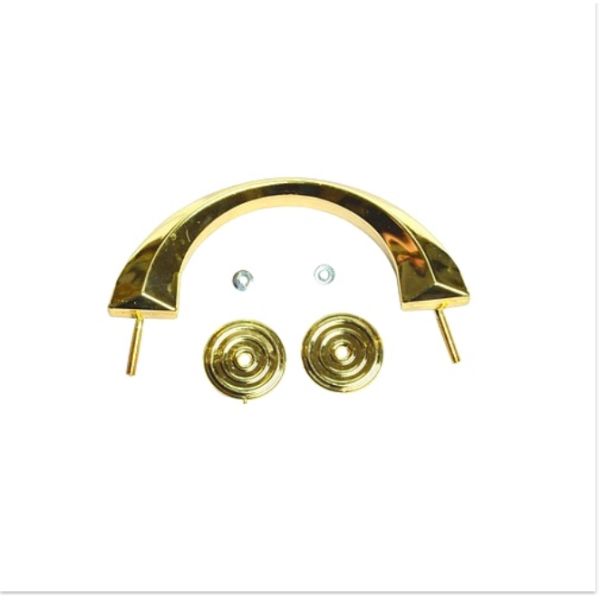 H9011 Europe Style Golden Plastic Outside Metal Casket Hardware
