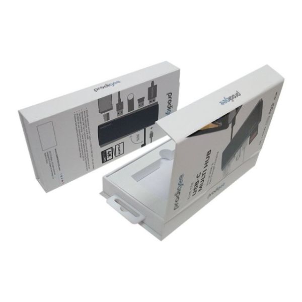Customized Paper  Gift Packaging Boxes With EVA Insert for Electronic Component