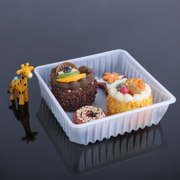 Поднос плода закуски 24*19*5cm клубники мягкий устранимый