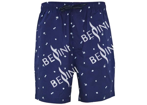 Anti Pilling Mens Luxury Sleepwear Woven Cotton Poplin Printed Pajamas Shorts
