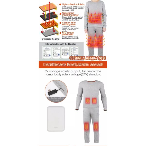 Far Infrared Electric Heated Clothes Graphene Film Material USB Charging