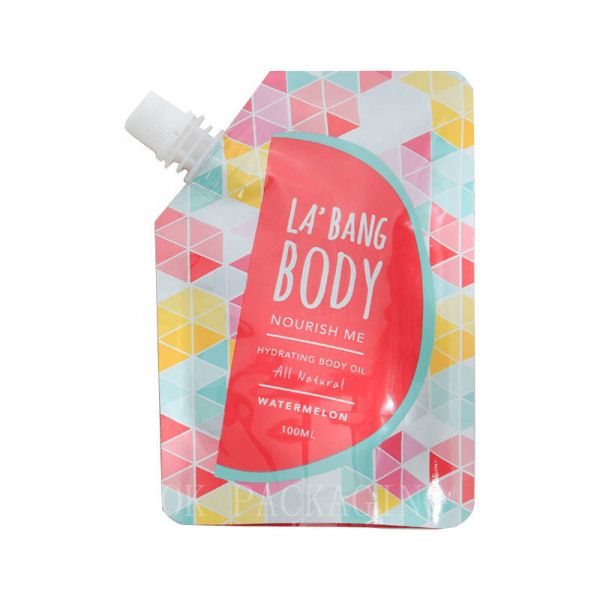 Liquid Beverage Resealable Paper Pouches Spout Reusable Juice Pouch