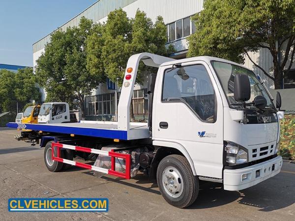 ISUZU 600P Tow Truck 130hp 4 Ton Flatbed Tow Truck