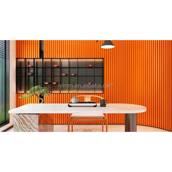 150 мм Ширина Флуированные стеновые панели Wpc Сплошные деревянные стенные доски 2,9 м длина