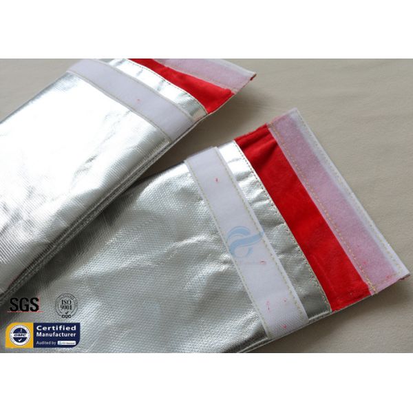 Fireproof Bag Document 1022℉ Fire Resistant Pouch Fiberglass Silver Smooth