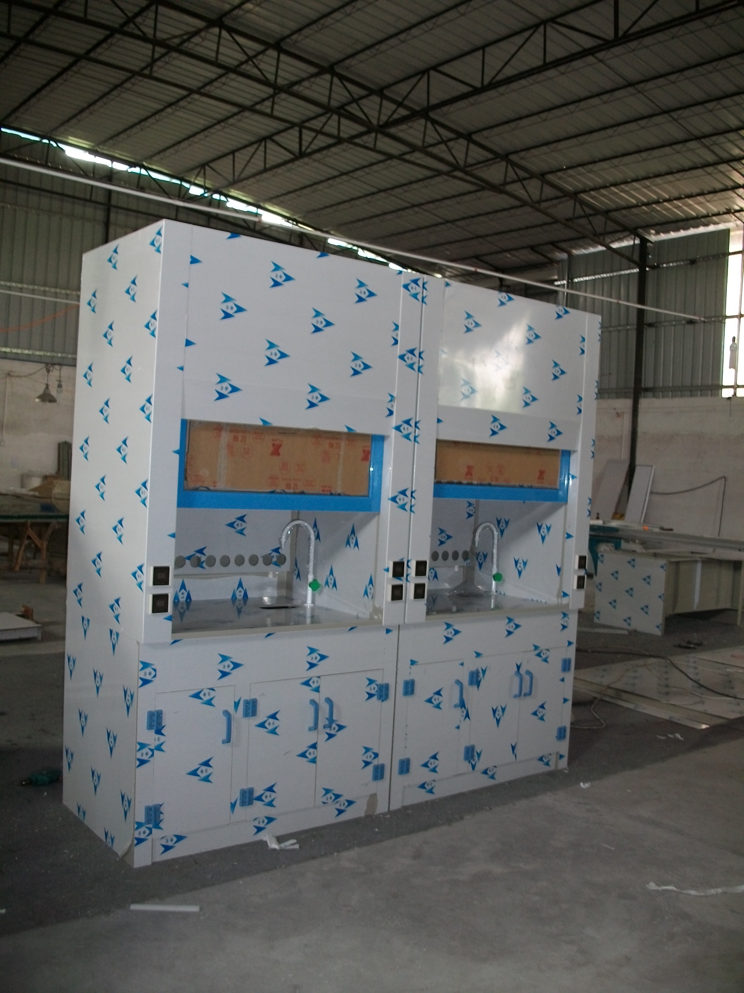 Modern Polypropylene Fume Hood Anti Corrosive Laboratory Fume Cabinet Customized