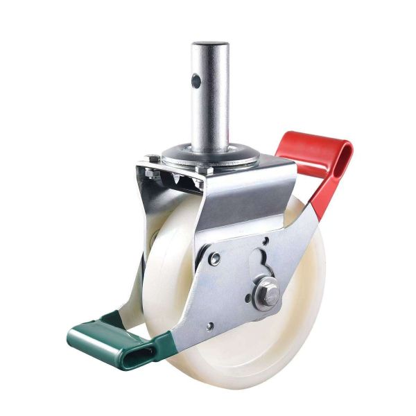 Modern Style Heavy Duty Durable PU Castor 6 Inch Scaffolding Caster Wheels in Building and Construction Projects