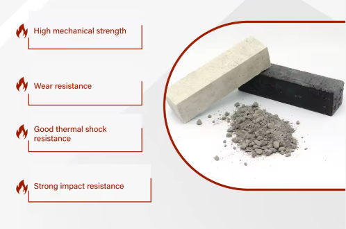 Industrial Low Cement Refractory Castable For High Temperature Furnace