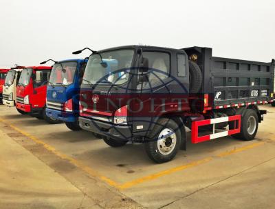 Light Utility Dump Truck For Myanmar 2 Axles 6 - 8 Tons Loading Capacity