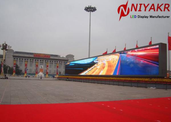 Seamless Digital P6 Outdoor Full Color LED Display Screen 27777 Dots/m²