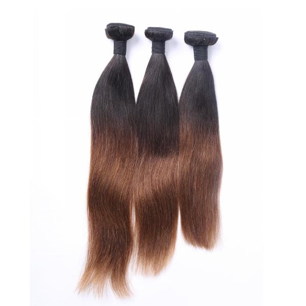 Wholesle 8-30 Inches Human Hair Extension Ombre Color  Brazilian Hair Weaving
