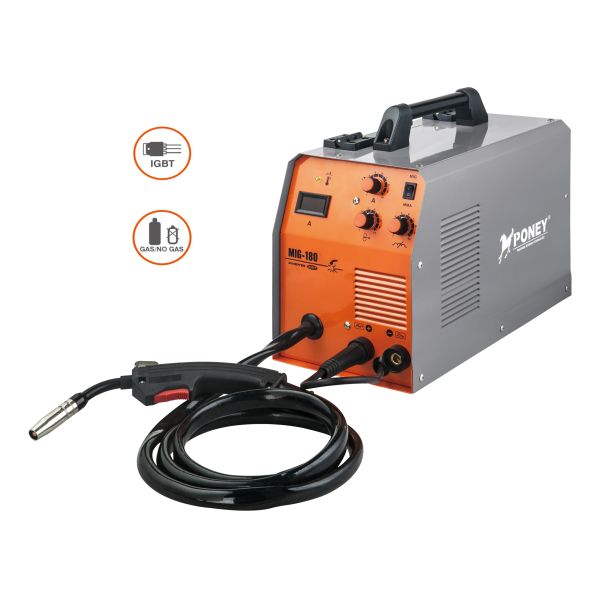 Metal Casing Inverter MIG Welder 220V 50HZ 180 Amp Mig Welder