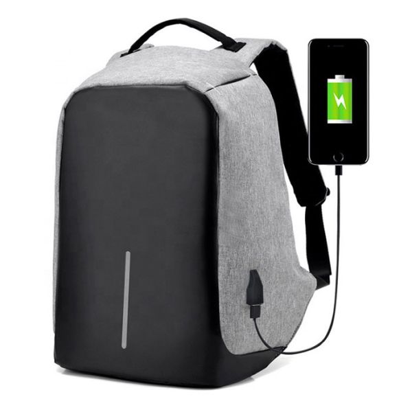 Reflective Anti Theft Travel Backpack , Business USB Charging Laptop Backpack