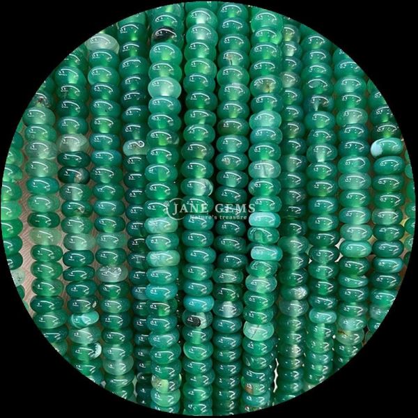 Lucky Jade Lava Stone Gem Bead Natural Crystal Abacus Shape Stone Loose Bead Strands For Bracelets