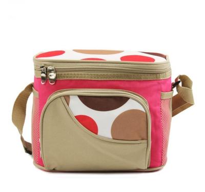 Cylindrical Insulated Soft Cooler Picnic Lunch Box Tote Bottle Bag Freezer Tote 9cans